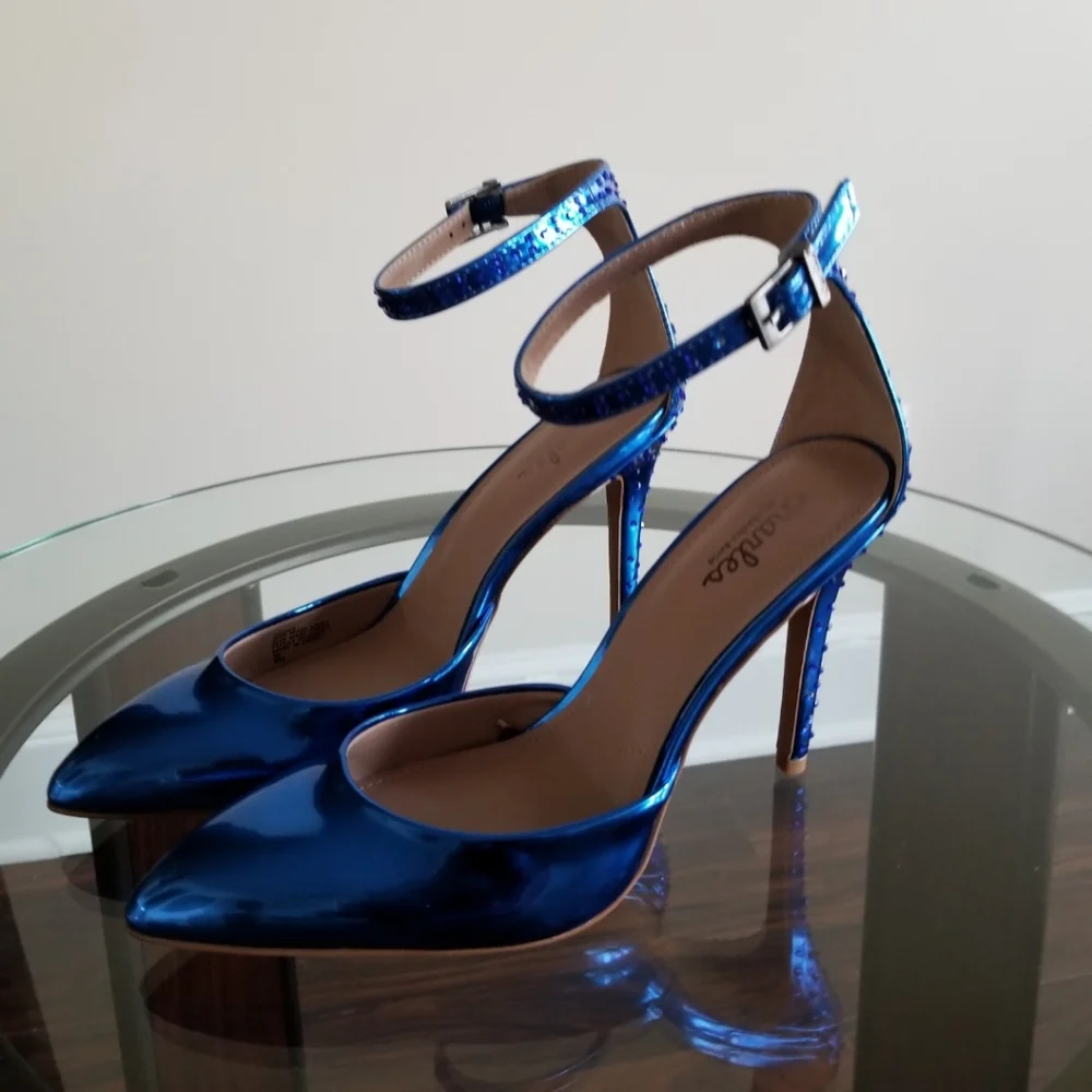 🆕️⬇️Charles by Charles David POISON Stiletto Ankle Strap Pump - Picture 5 of 16